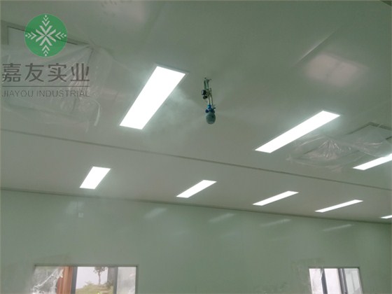 余姚市城區佳美五金電器廠安裝干霧加濕器加濕案例